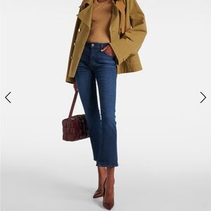 Ag Jodi Crop High Rise Slim Flare Dark Denim Blue Jeans EUC Sz 27R